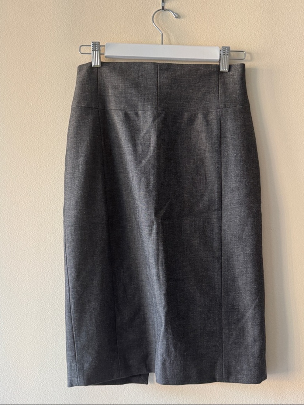 Classic Dark Gray Pencil Skirt